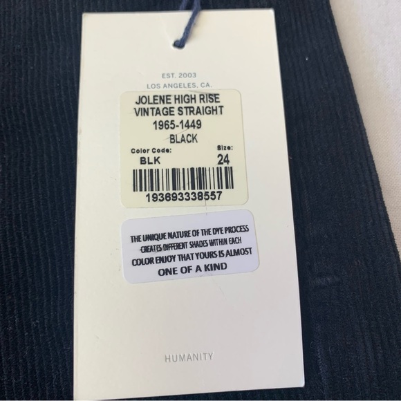 Jolene C of H Corduroy Black pants size 24 - Picture 8 of 10